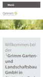 Mobile Screenshot of grimm-galabau.de
