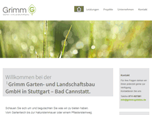 Tablet Screenshot of grimm-galabau.de